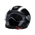 Helm jet RIDE 701 dambord zwart maat L