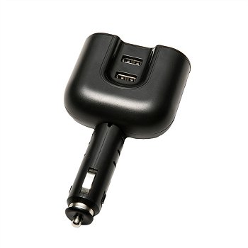 Double prise allume-cigare inclinable avec deux ports USB 12V/24V 5 A NORAUTO