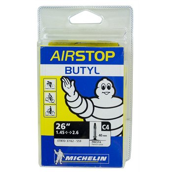 Chambre &agrave; air v&eacute;lo 26x1,45/2,6 MICHELIN valve Presta 40 mm