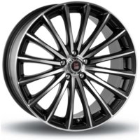 Jante alu 24H DU MANS GP1 7.5x17 4x100 ET35 Noir mat poli