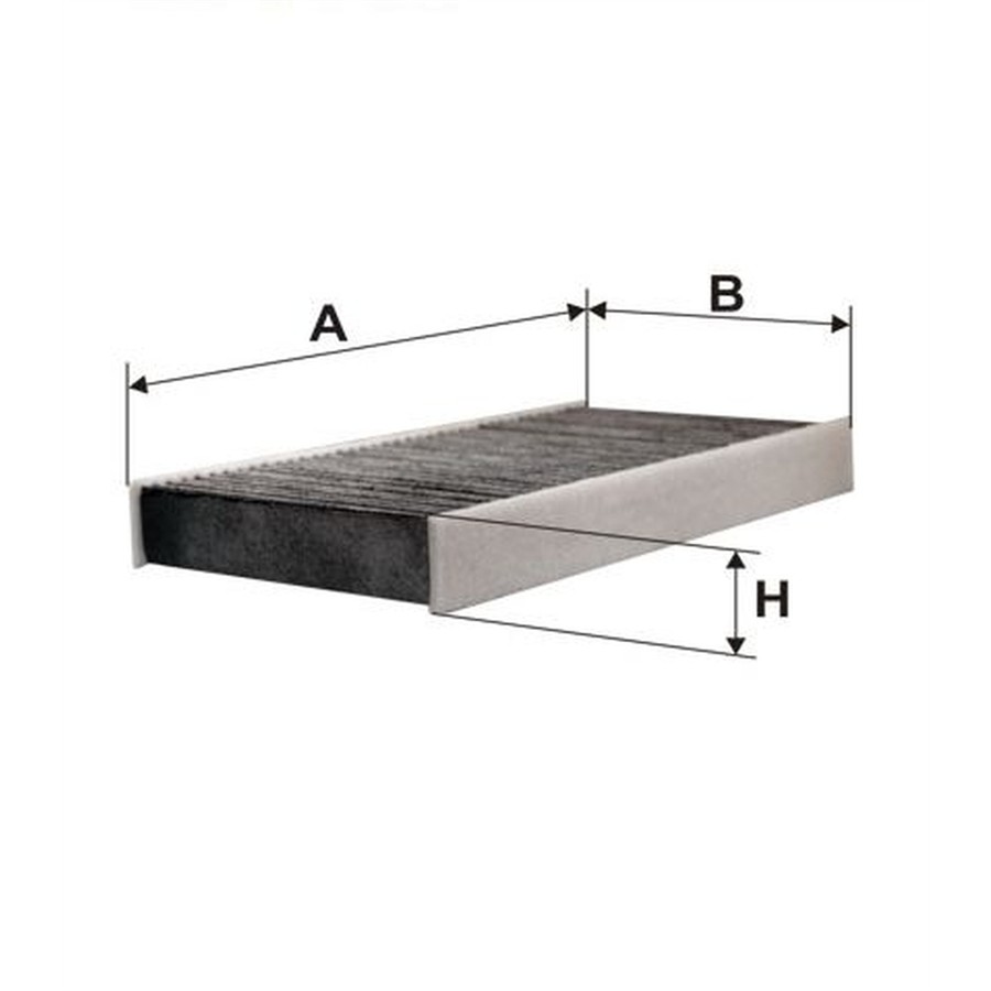 Filtre d'habitacle à charbon actif norauto fc302