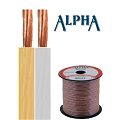 Kabel Alpha met een doorsnede van 0,75 mm&sup2; in transparante PVC NORAUTO SOUND.