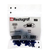Sourcing Map Lot De 50 Clips Métal En U – Fixation Pour Garnitures De Porte Voiture, Pare-chocs