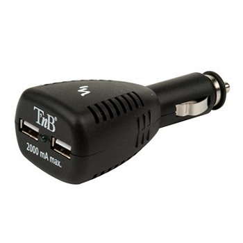 Chargeur allume-cigares 2USB 2000mA TNB