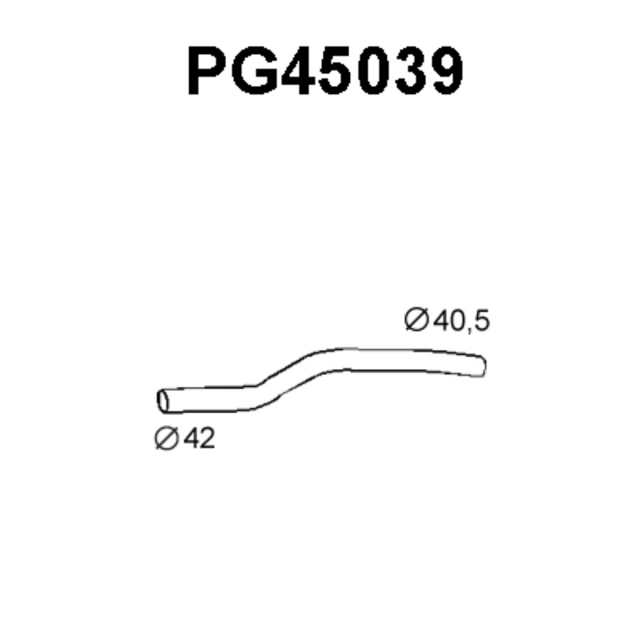 Uitlaatpijp veneporte pg45039