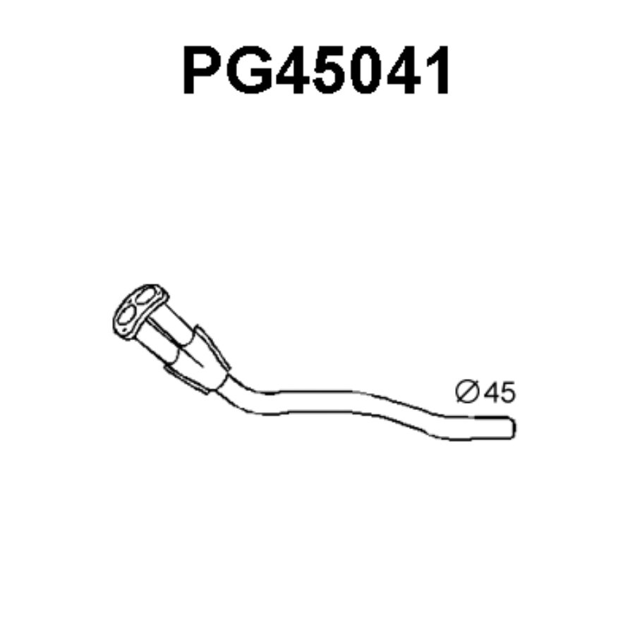 Uitlaatpijp veneporte pg45041