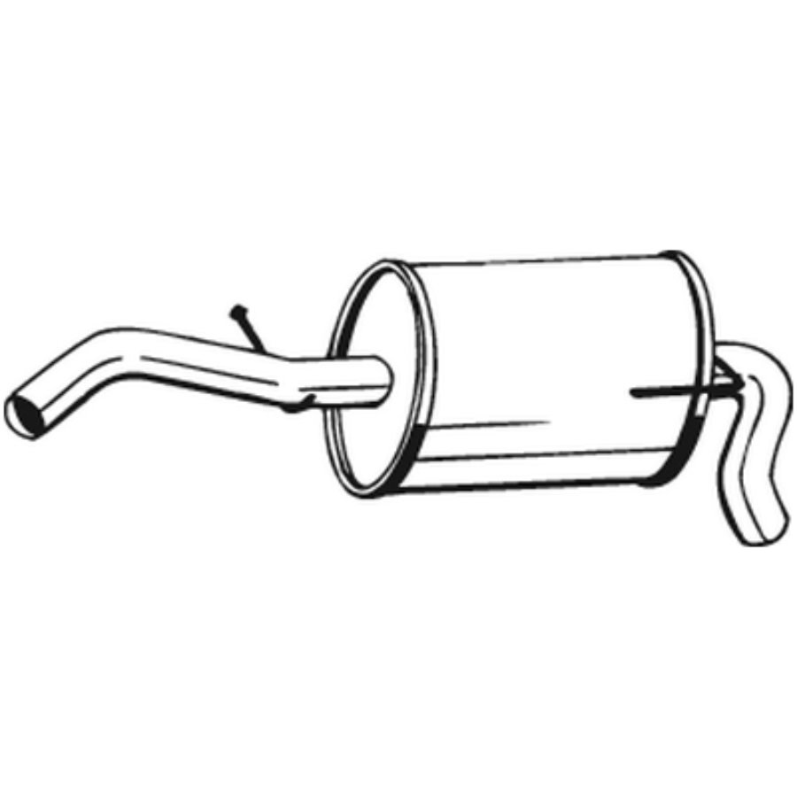 Silencieux arrière bosal 233-607