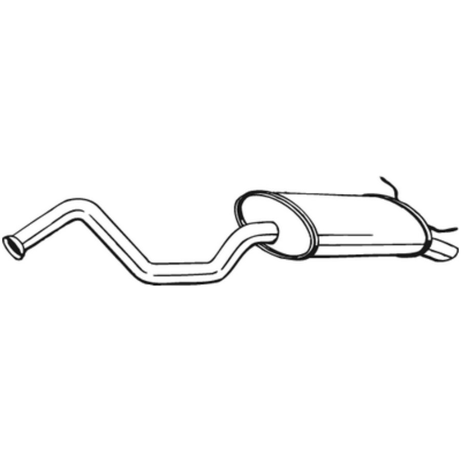 Bosal Silencieux Central 278-315 – Compatible VW Caddy III 2.0 SDI (2004-2015)