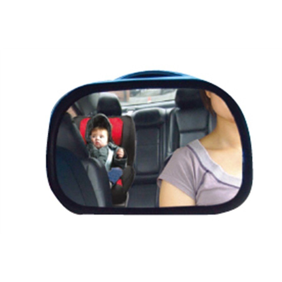 Relaxdays Miroir pour bébé en voiture, solide, 360°, Fixation pour