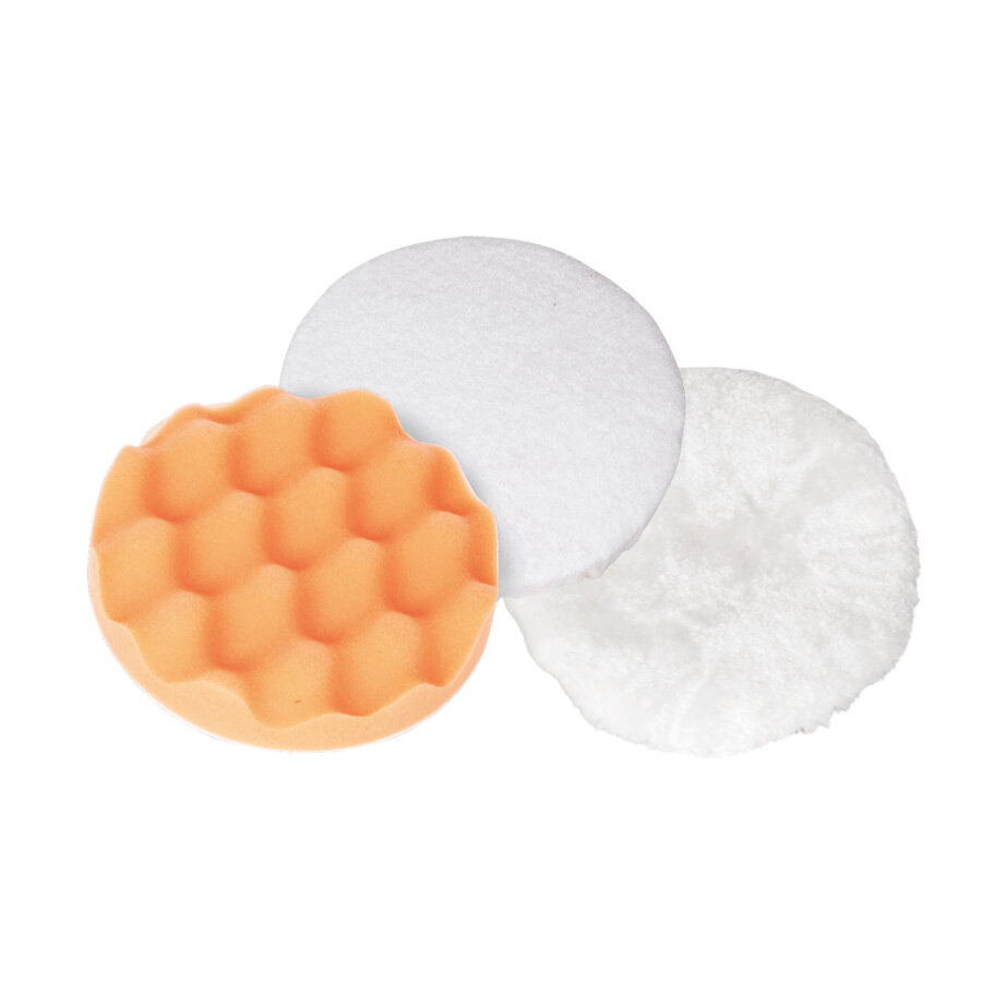 Lot De 5 Tampons De Polissage 25,4 Cm Pour Polisseuse – Bonnets Coton Blanc Extra Doux – Idéal Cire & Finition Voiture