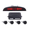 Kit Aide Au Stationnement Sans Fil - 4 Capteurs Ultrasons - Affichage LED + Alarme Sonore - Pour Voiture, SUV, Camping-car