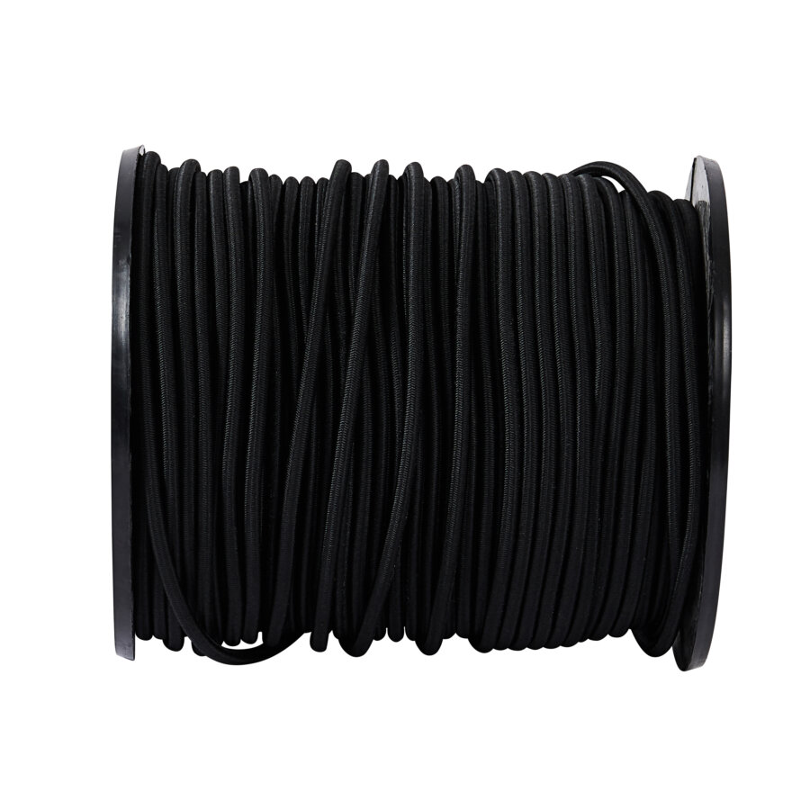 Cordon élastique sangle élastique corde élastique Mini cordons élastiques  pour bâche couvertures de Camping en plein air Noir