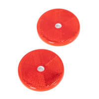 2 ronde 2-in-1 rode reflectoren van NORAUTO