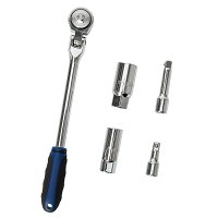 YOUNLEN Bougiesleutel Set 5-delig - 16/18/21 Mm Universele Bougiehulzen Voor Auto & Motor