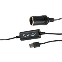 Chargeur Double USB Voiture Allume-Cigare 12V/24V - Adaptateur DIN Mâle Européen