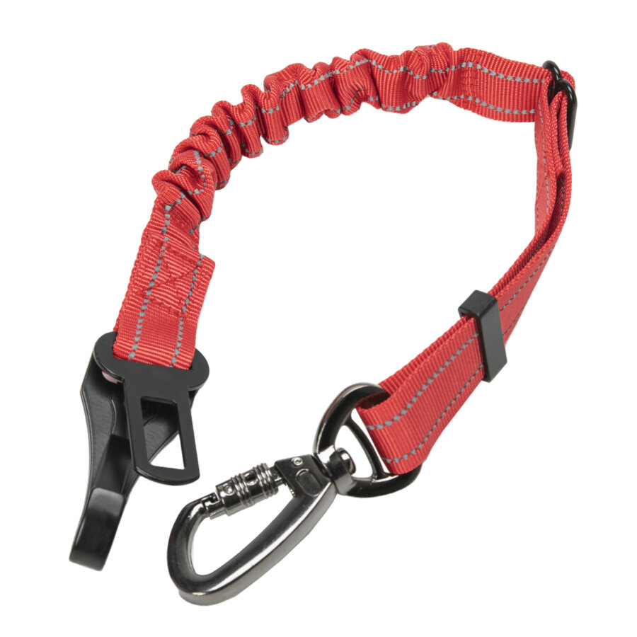 Lot De 2 Ceintures De Sécurité Pour Chien JVHLOV, Nylon Réglable 50-84 Cm, Grises, Avec élastique Et Clip Rotatif 360°