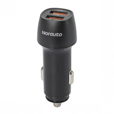 Chargeur de batterie sur allume-cigare USBX2 charge rapide 18W - NORAUTO