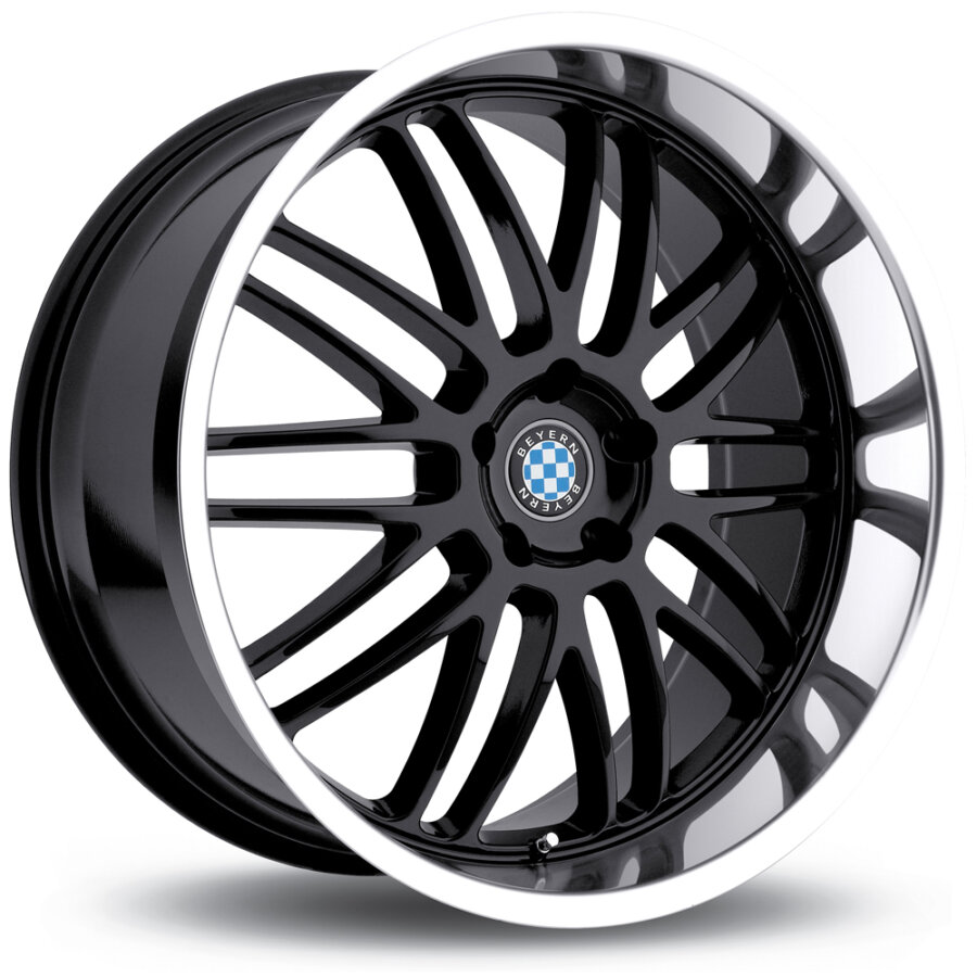 Aluminium velg beyern mesh 9.5x19 5x120 et25 zwart, glanseffect