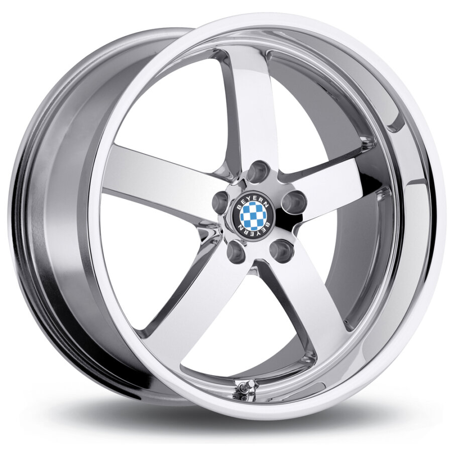 Aluminium velg beyern rapp 9.5x18 5x120 et30 chroomlook