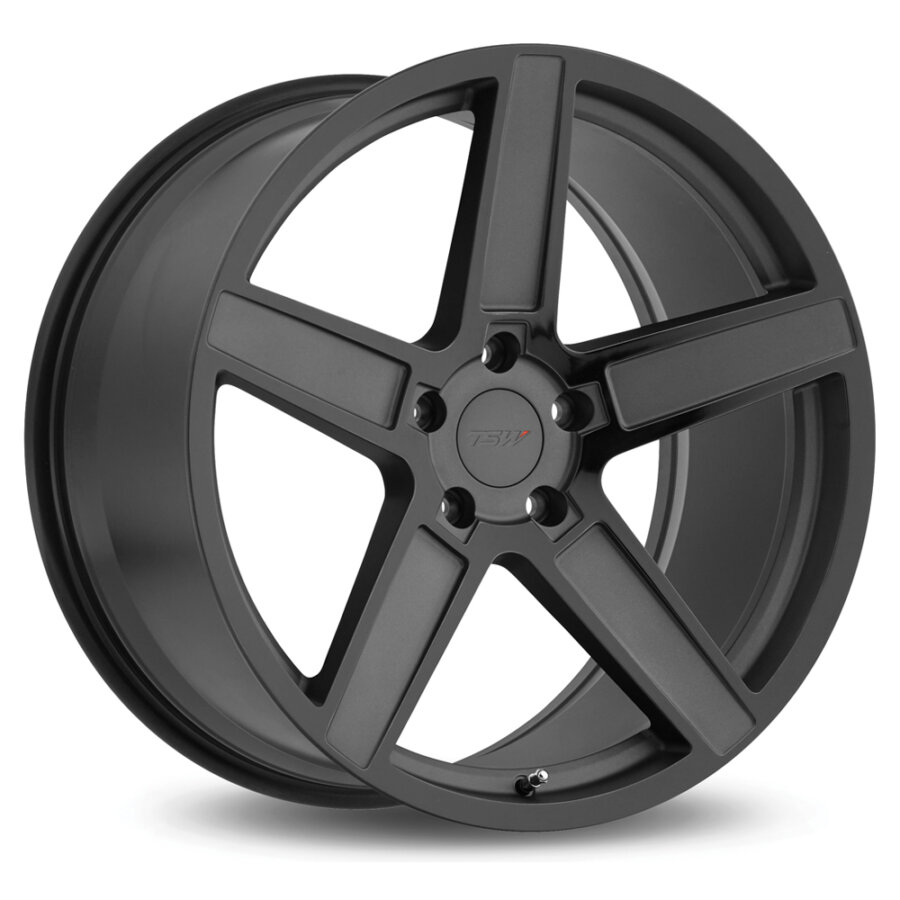 Aluminium velg tsw ascent 8.5x18 5x114.3 et20 matgrijs, gepolijste voorkant