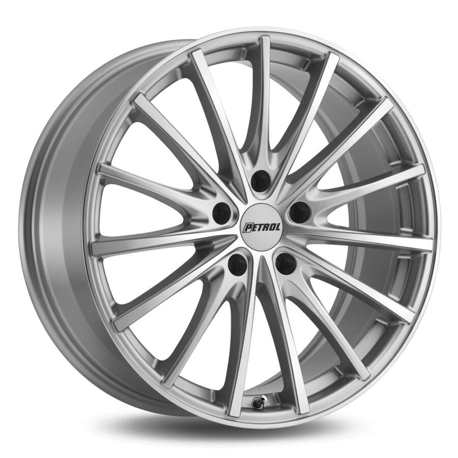 Jante alu petrol p3a 8x18 5x112 et40 silver face polie