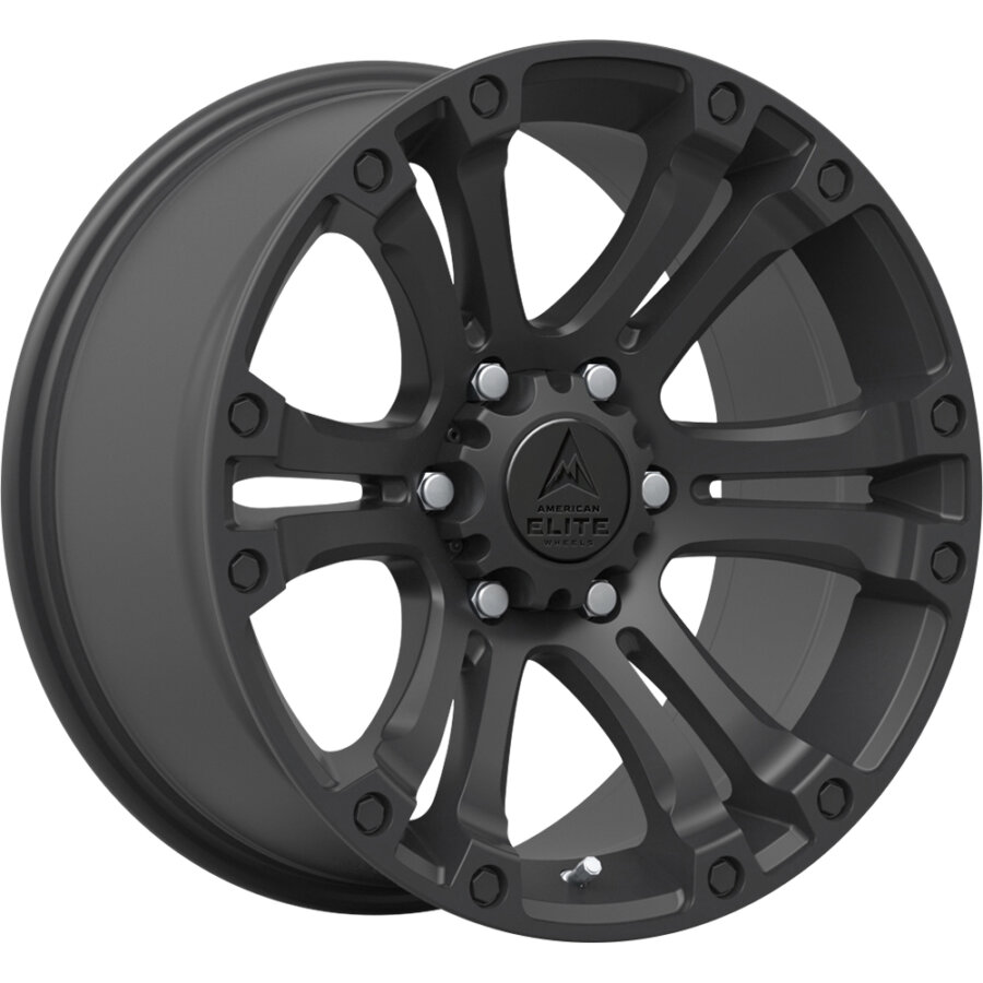 Aluminium velg AMERICAN ELITE WHEELS HERO 9x18 6x139.7 ET12 Matzwart ...