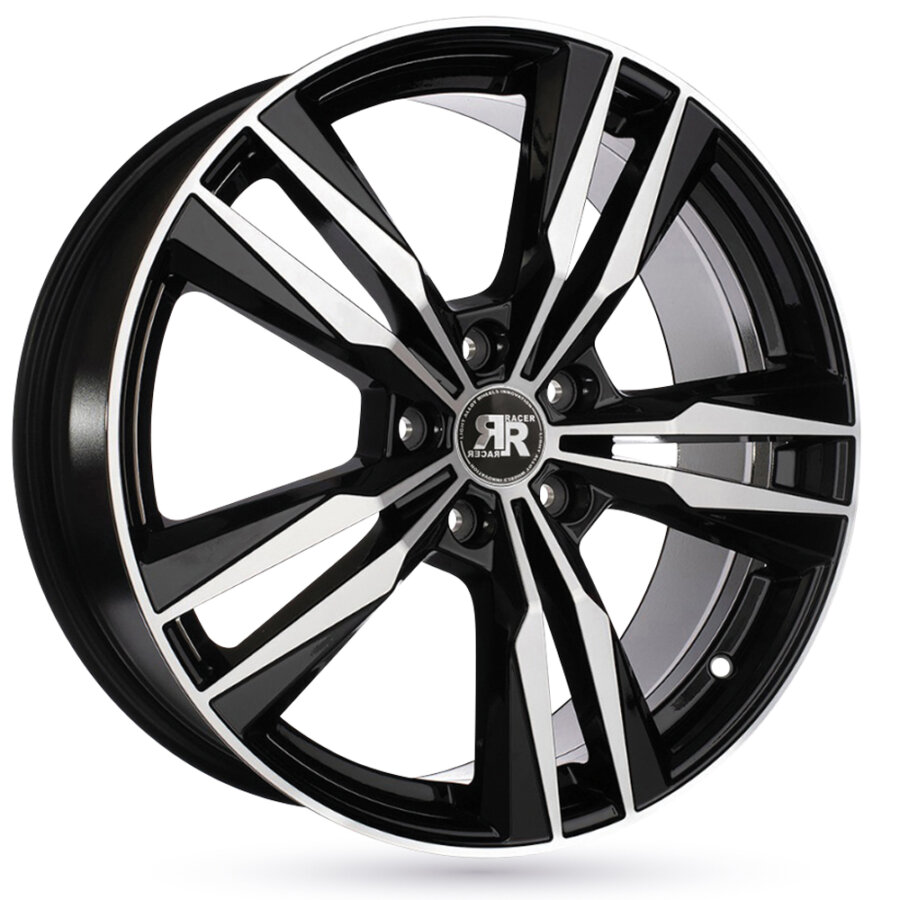 Aluminium velg RACER VOLT 7.5x18 5x114.3 ET45 Zwart, glanseffect - Auto5