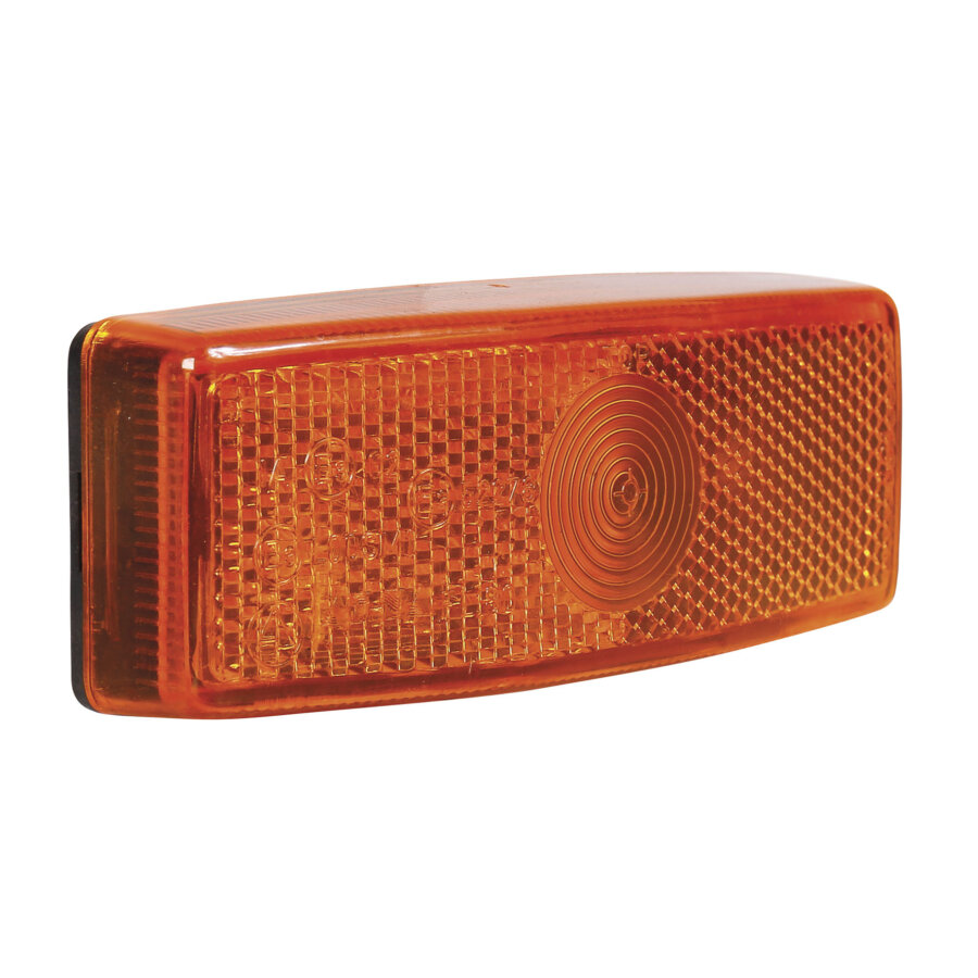 Feu LED Latéral Ovale Pour Remorque Et Camping-car - Orange 12V