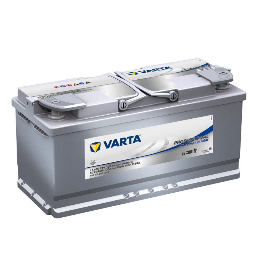 Batterie Varta 105ah 950a Professional Dual Purpose Agm Réf La 105 Auto5be 4144