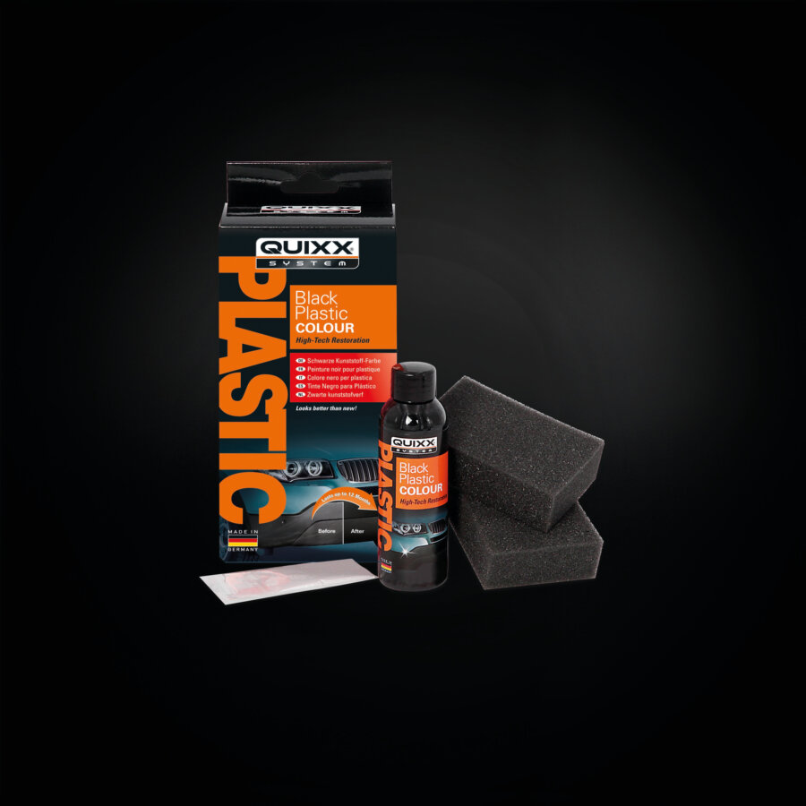 kit rénovateur plastique noir extérieur QUIXX 75 ml : Auto5.be