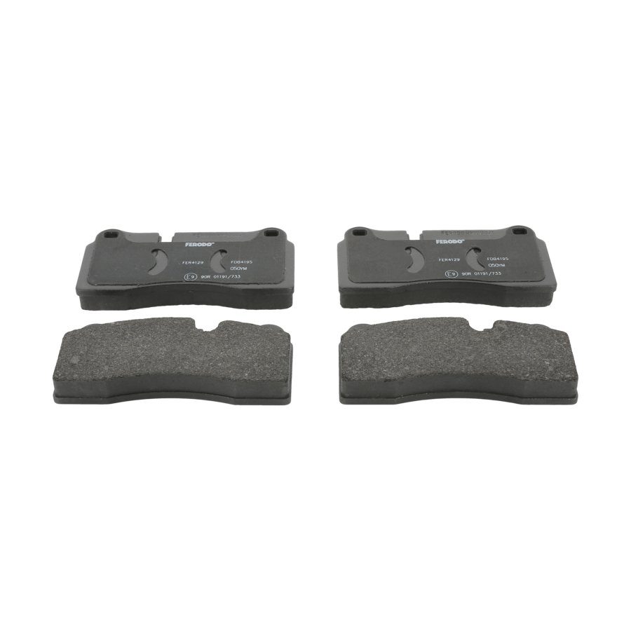Jeu De 4 Plaquettes De Frein Avant Ferodo FDB1420 Pour Renault Clio II - Dimensions 129x55 Mm, épaisseur 18.15 Mm