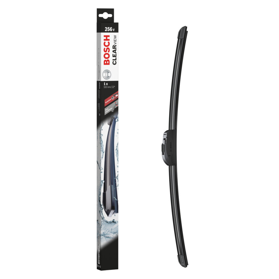 1 balai d'essuie-glace bosch clearview 256v 550 mm