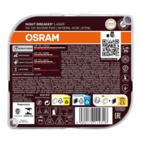 2 ampoules OSRAM Night Breaker Laser H4 12V 55/60W - Auto5
