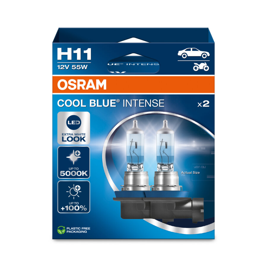 2 lampen h11 nextg osram cool blue