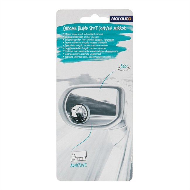 2 Miroirs Pour Angle Mort Rond Chrome Norauto Auto5 Be