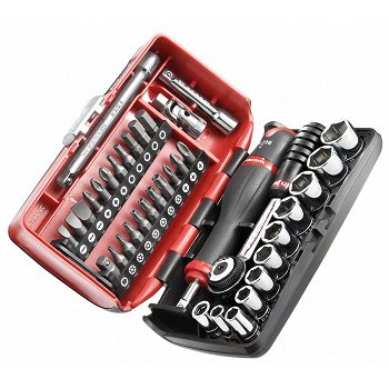 Koffer met bits en doppen 1/4&lsquo;&rsquo; FACOM