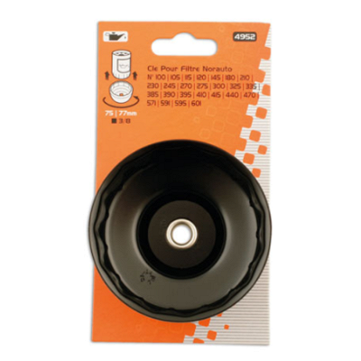 Akozon Clé Filtre à Huile 65mm Capuchon - Outil Démontage Spécial Logement Filtre 14 Faces