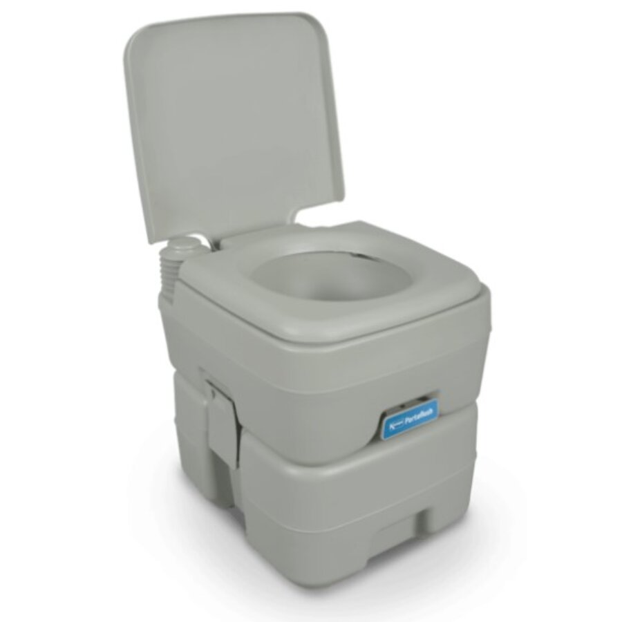 Toilettes De Camping Pliantes – WC Mobile Avec 20 Sacs – Noir – ABS (neuf)