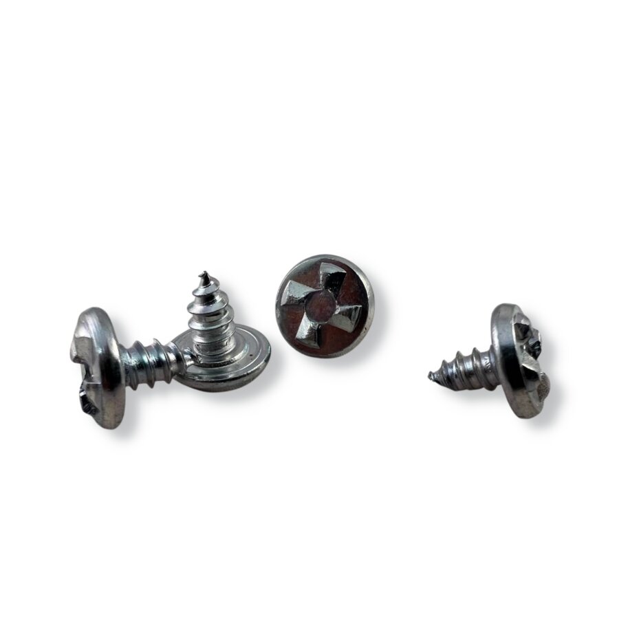 Kit Vis Anti-vol Plaques D'immatriculation M5x20mm - Inox, Avec Capuchons Couleurs Et Outils