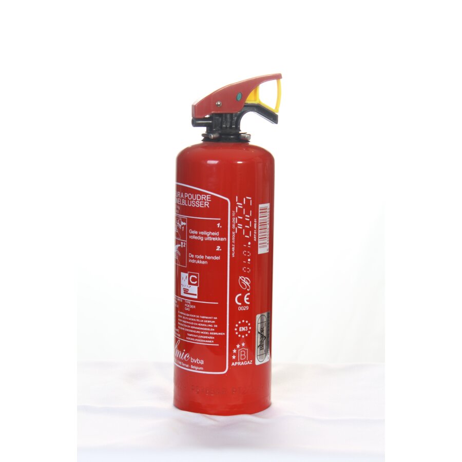 Brandblusser 1kg, Bc Poeder