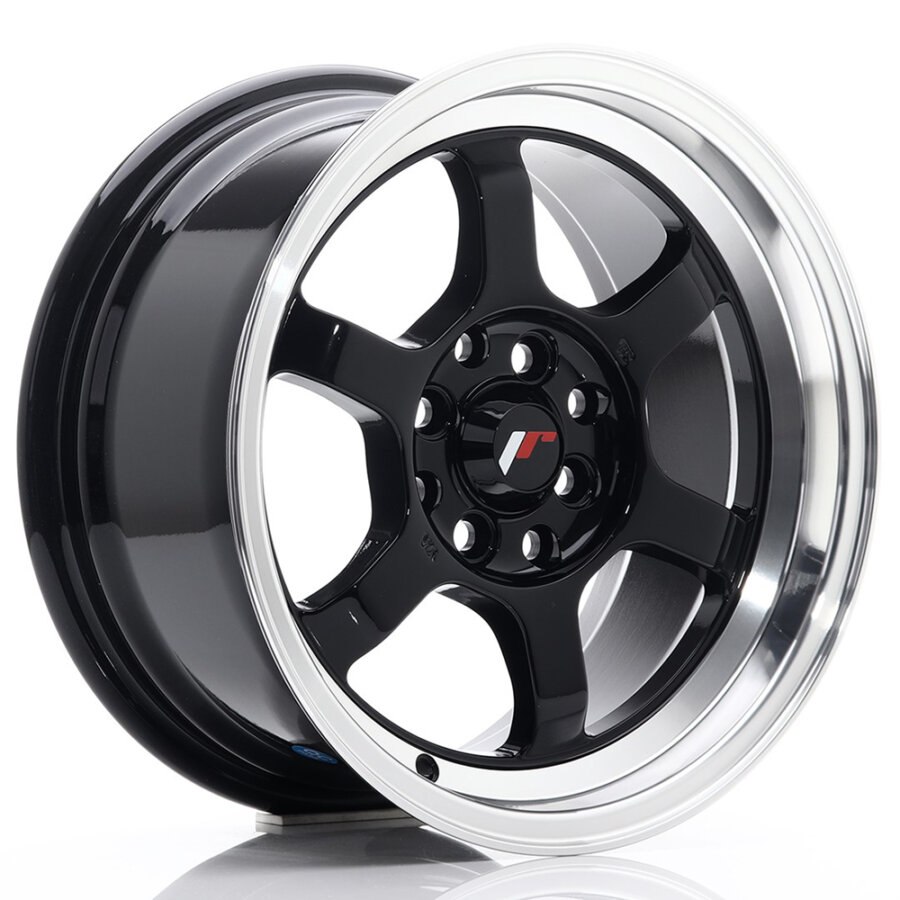 Aluminium velg japan racing jr12 9x16 4x100 et10 zwart, glanseffect