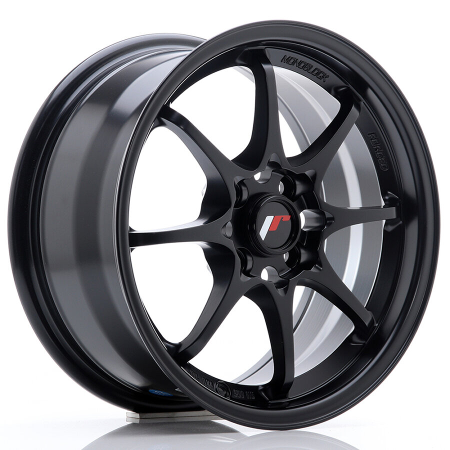 Aluminium velg japan racing jr5 7.5x17 4x100 et35 matzwart