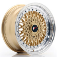 Jante alu JAPAN RACING JR9 7.5x17 5x100 ET35 Or bord poli