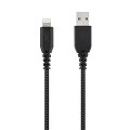 XTREM WORK - USB/Lightning 3M-kabel - zwart/grijs