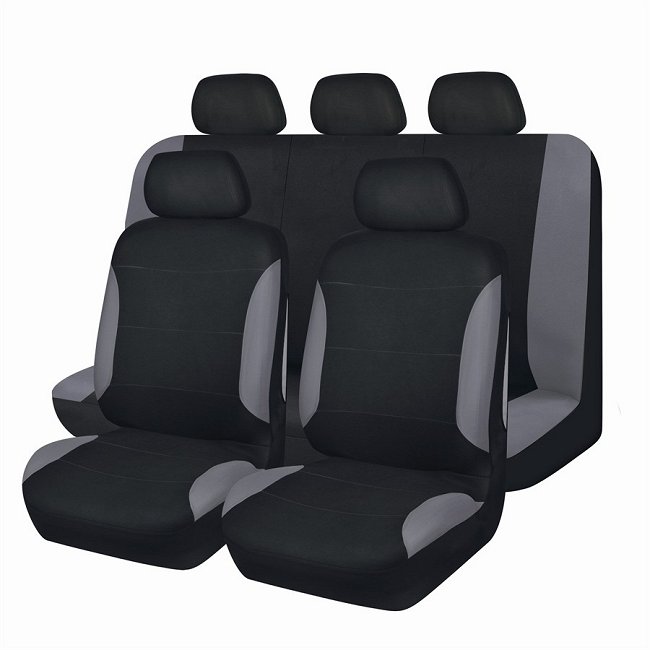 Volledig set universele autohoezen SPOT zwart/grijs : Auto5.be