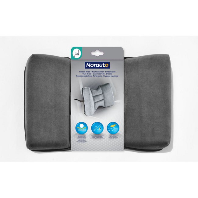 Coussin Lombaire A Memoire De Forme Gris Norauto Auto5 Be