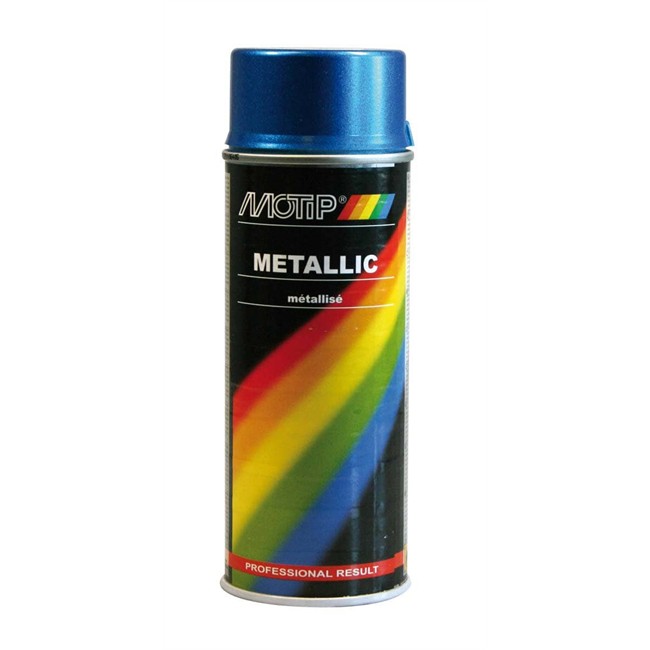  Bombe  de peinture  bleu m tallis  MOTIP M04044 400 ml 