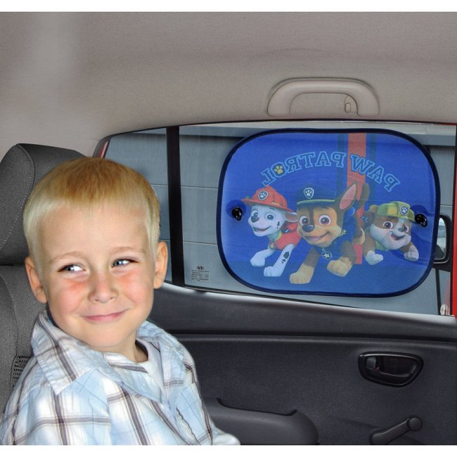2 Rideaux Pare Soleil A Ventouses Disney Paw Patrol 44 X 36 Cm Auto5 Be