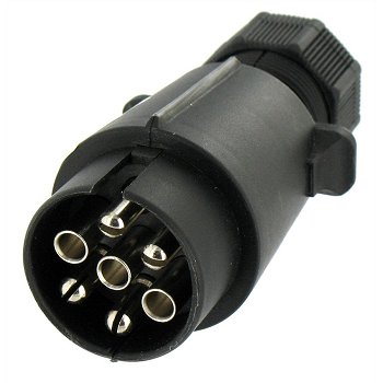 Trailerstekker mannelijk plastic 7-polig