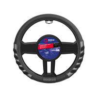 Sparco stuurhoezen, stuurhoes, stuurbescherming, zwart, rubberen stuurhoes